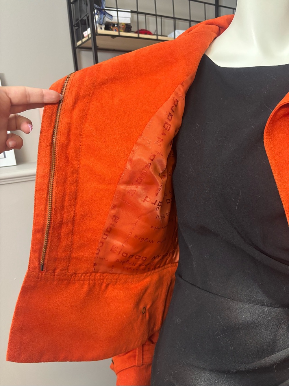 Nygard Orange Jacket, size Small/Medium - Picture 3 of 5